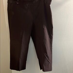 Black High-Waisted Cropped Pants